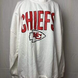 Gameday Couture Kansas City Chiefs Elegant Oversized Women’s Pullover Swift